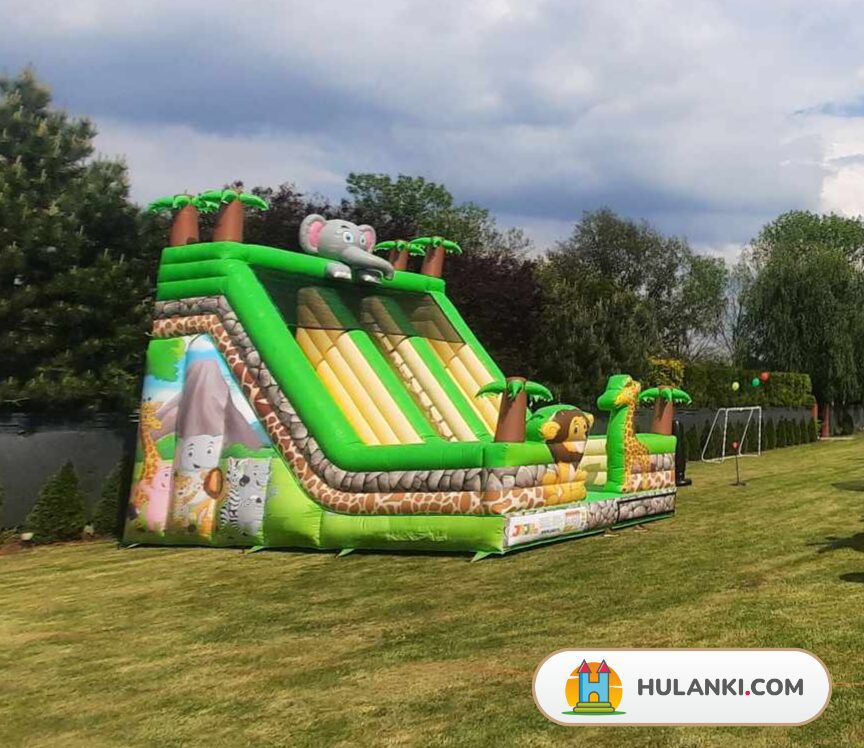 Dmuchana zjeżdzalnia lew